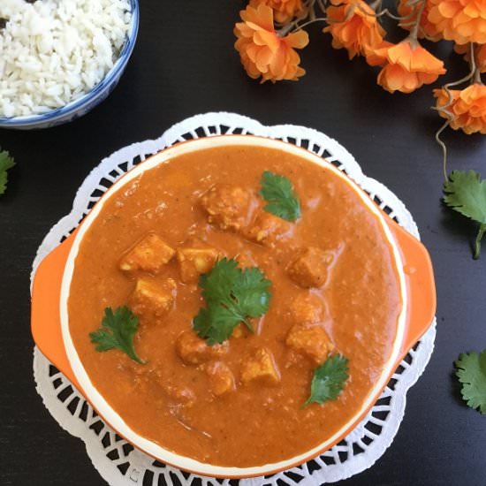 PRESSURE COOKER PANEER MAKHANI