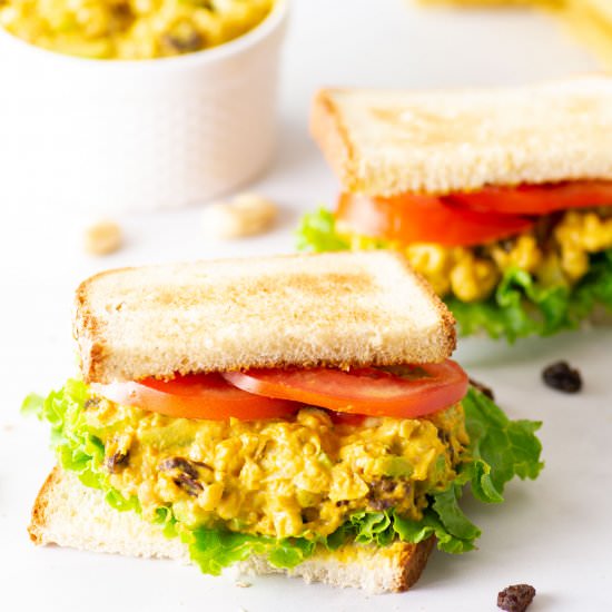 Curried Chickpea Salad Sandwich