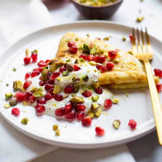 Sweet Omelette with Lemon & Honey