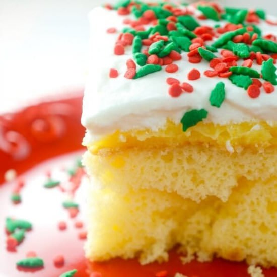 EGGNOG POKE CAKE