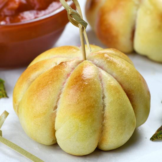 Pepperoni Pizza Pumpkins