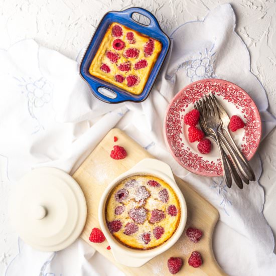 Raspberry Clafoutis