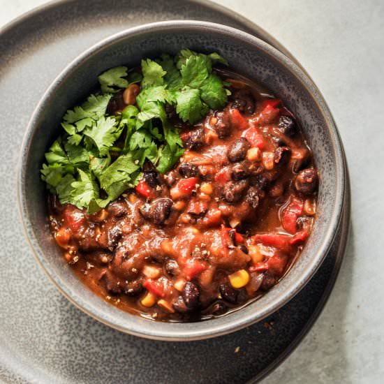 Black Bean Chili Recipe