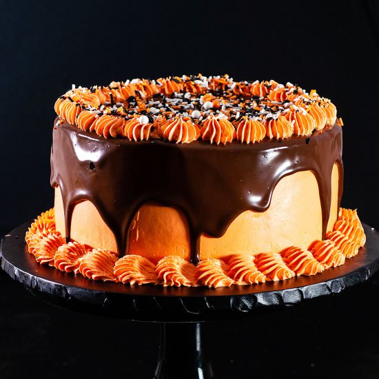 Halloween Chocolate Layer Cake