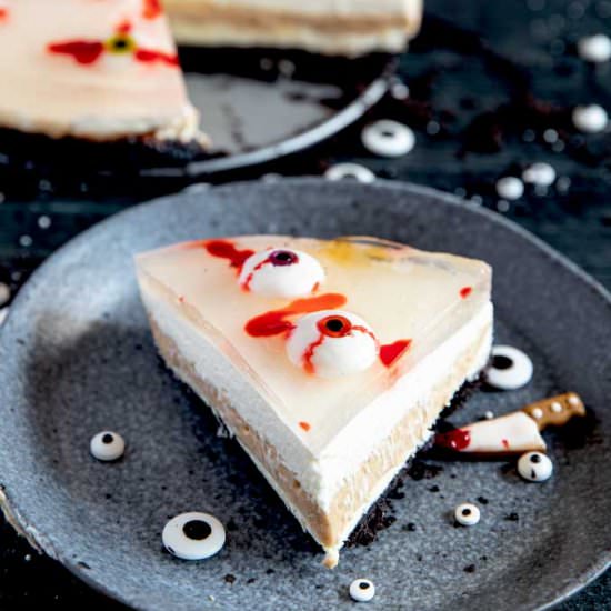 Halloween No-Bake Cheesecake