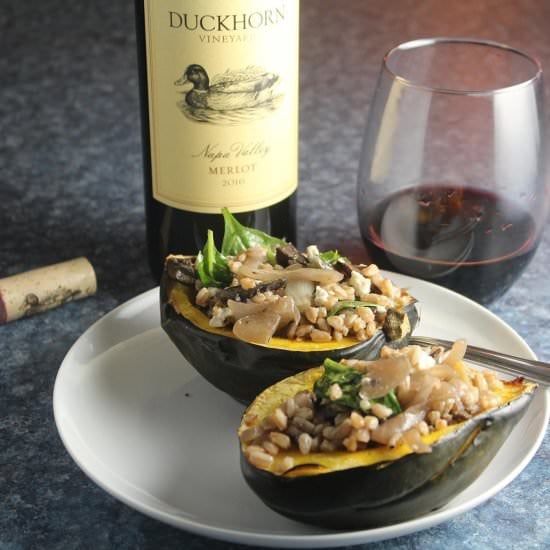 Vegetarian Stuffed Acorn Squash