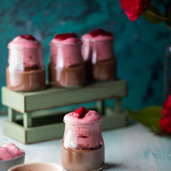 Chocolate Mousse&Raspberry Mousse