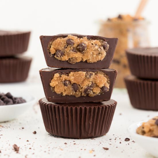Chocolate Chip Cookie Dough Cups
