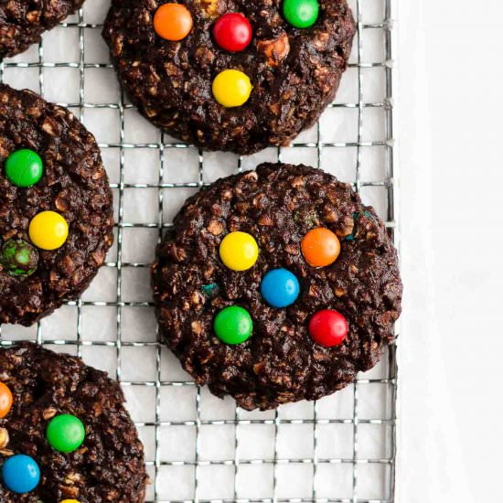 Flourless Chocolate Monster Cookies
