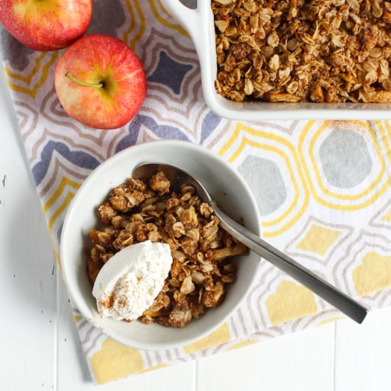 Healthy Apple Crisp