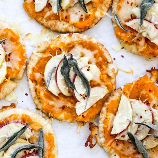 Butternut Squash Pita Pizza