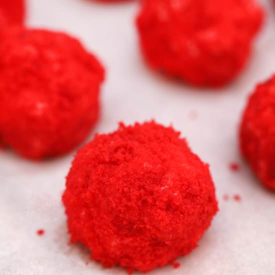 Red Velvet Cheesecake Bites
