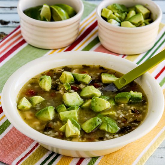 Instant Pot Chicken Tomatillo Soup
