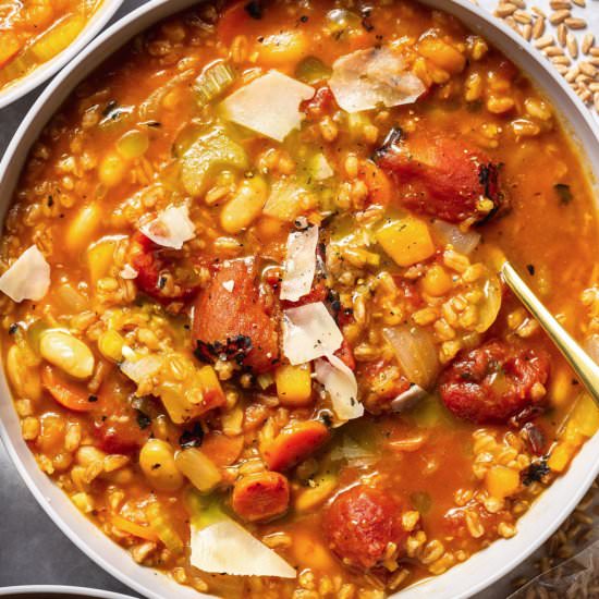 Butternut Squash Farro Minestrone