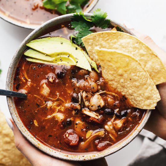 Feel-Good Slow Cooker Chicken Chili