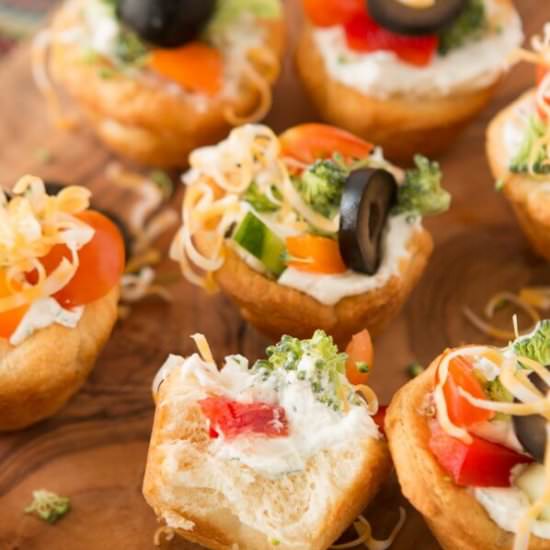 EASY VEGGIE PIZZA TARTS APPETIZER