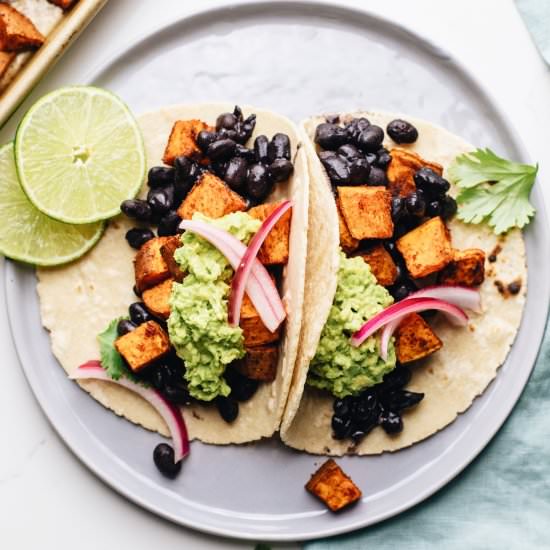 Black Bean Sweet Potato Tacos