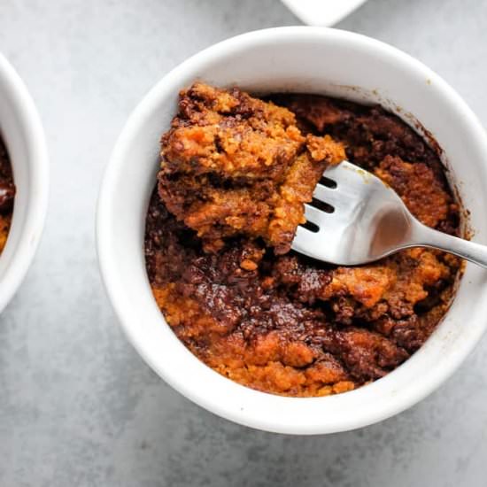 Chocolate Pumpkin Mug Cake