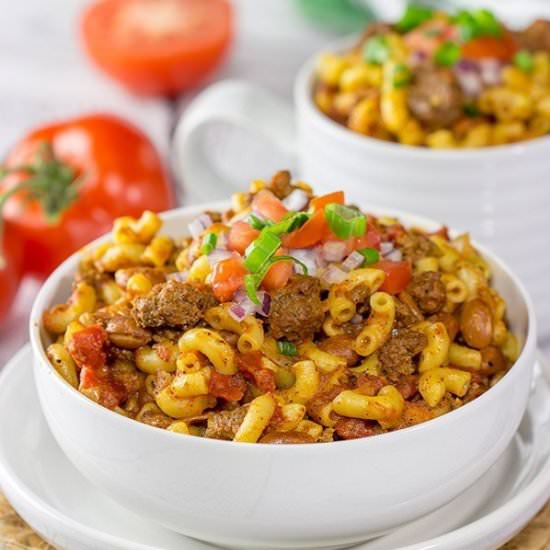 Slow Cooker Chili Mac