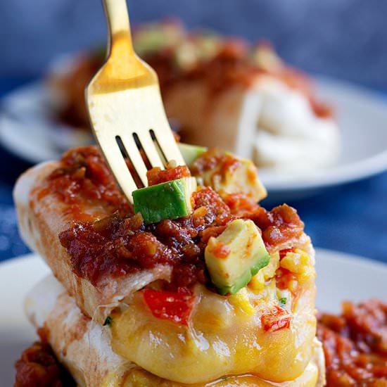 Vegetarian Breakfast Burrito