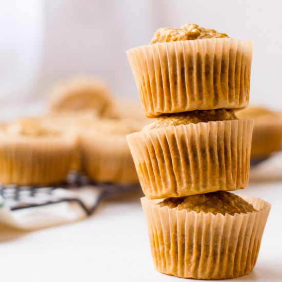 Healthy Carrot Pumpkin Muffins