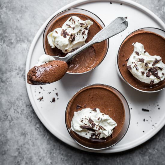 Chocolate Balsamic Pots De Creme