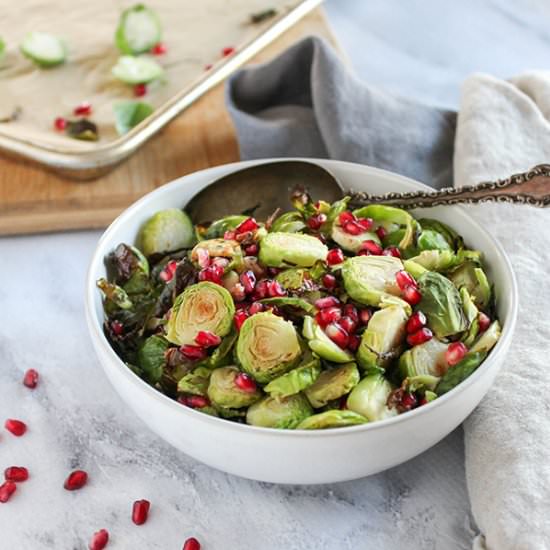Brussels Sprouts with Pomegranate