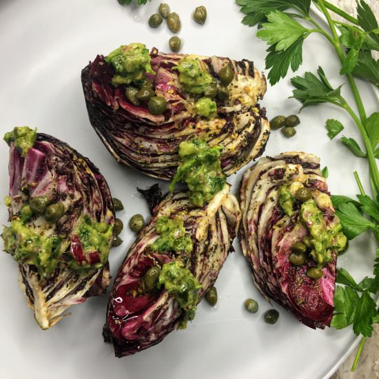 Radicchio w/ Sage Pesto & Capers