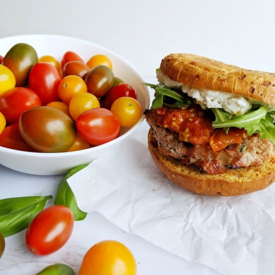 Tomato Jam & Goat Cheese Burger