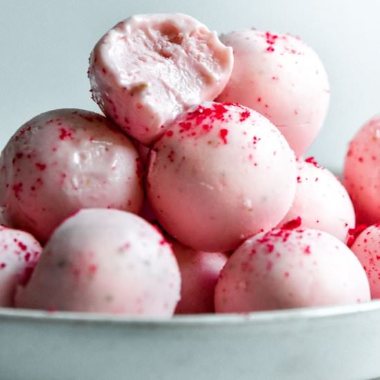 Strawberry Cheesecake Fat Bombs