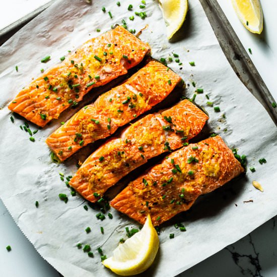 Baked salmon