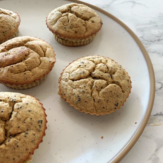 Blender Lemon Poppyseed Muffins