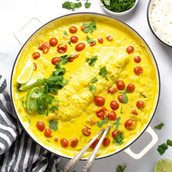 Tomato Curried Cod