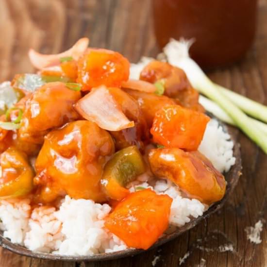 SWEET AND SOUR CHICKEN