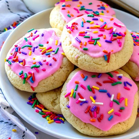 Soft Frosted Sugar Cookies