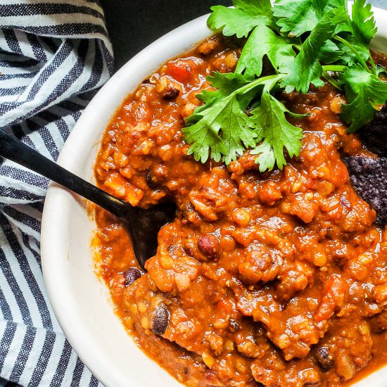 Crockpot Vegetarian Chili