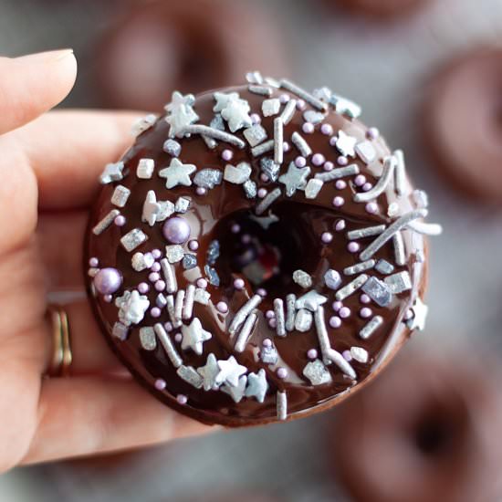 Vegan Double Chocolate Donuts