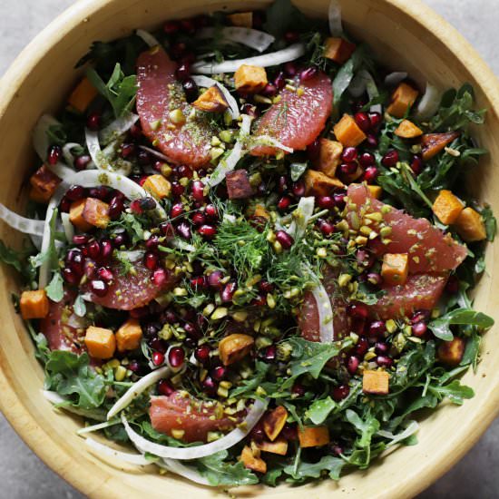 grapefruit fennel za’atar salad