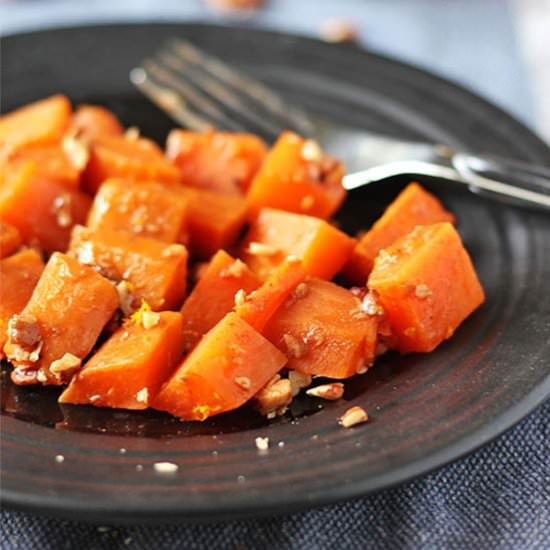 Maple pecan sweet potatoes