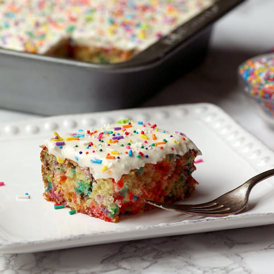 Super Easy Sprinkle Cake