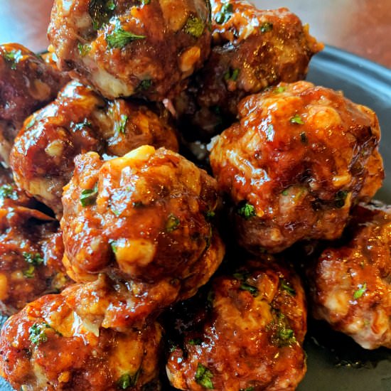 HONEY GLAZED MEATBALLS
