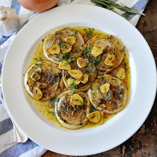 Roasted Spanish Onions