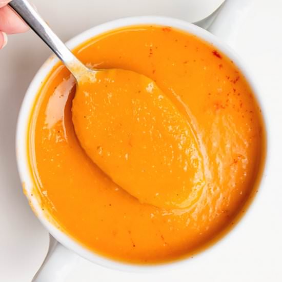 Roasted butternut squash soup
