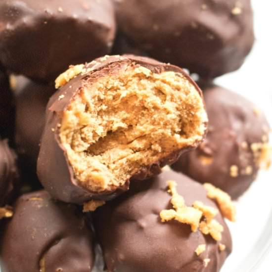 Copycat Butterfinger Candy Bites