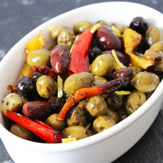 Roasted Mediterranean Olives