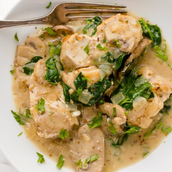 Instant Pot Creamy Mushroom Chicken