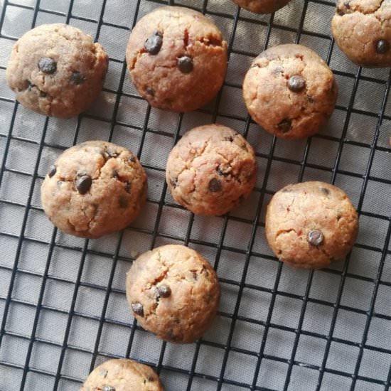 Wholewheat chocolate chip cookies