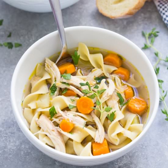 Instant Pot Chicken Noodle Soup