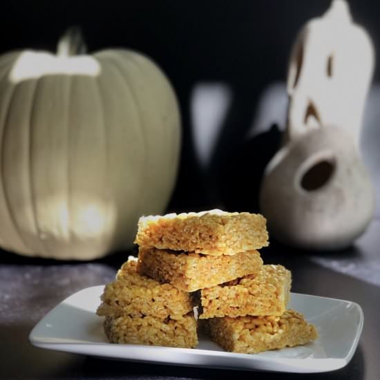 Pumpkin Rice Krispie Treats