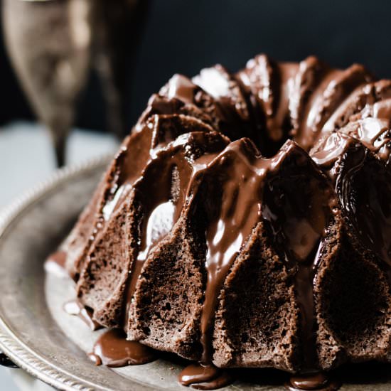 Chocolate Bundt Cake w Glaze